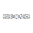 thumbnail image 3 of 4 Carat Diamond Eternity Wedding Band Ring in 14K Rose Gold - IGI Certified (Ring Size 9), 3 of 4