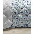 thumbnail image 3 of Violet Down Alternative Comforter, Modern Abstract Futuristic Geometrical Hexagon Triangular Motif Demonstration, Microfiber Quilt for All Season, 5 Sizes, Night Blue Indigo, by Ambesonne, 3 of 3