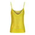 thumbnail image 4 of QUINDOS Womens T Shirts Summer Gym Gold Fashion Casual Sexy Solid Sleeveless V-neck Sequin Tops Blouse Tank Tops for Women, 4 of 6
