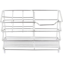 Bathroom Organizer Toothbrush Holder 6 Slot Stainless Steel Countertop Organizer for Toothbrushes and Toothpaste (6 Grids)