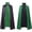 A-Green44, variant on XIAONU Adults Reversible Color Blocked Cape High Collar Full Length Cloak Versatile Themed Event Capes
