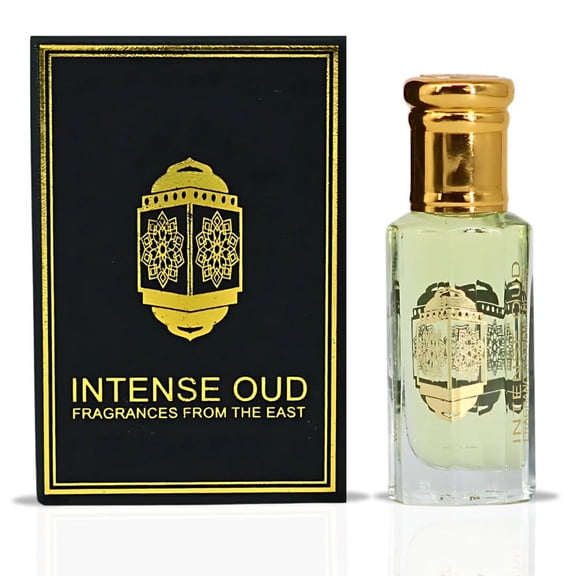 Dark Amber Perfume Oil 12ml (0.40 oz) with Black Gift Box by Intense Oud