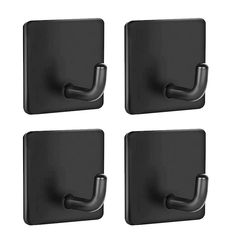 20Pack Self Adhesive Wall Hooks Heavy Duty Holder Hooks Hanger, Self  Adhesive Shower Hooks Waterproof - Black 