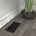 thumbnail image 4 of Imperial 4-inch x 10-inch Black Iron Wonderland, Floor Register, Rectangular, Floor Vent Cover, 4 of 6