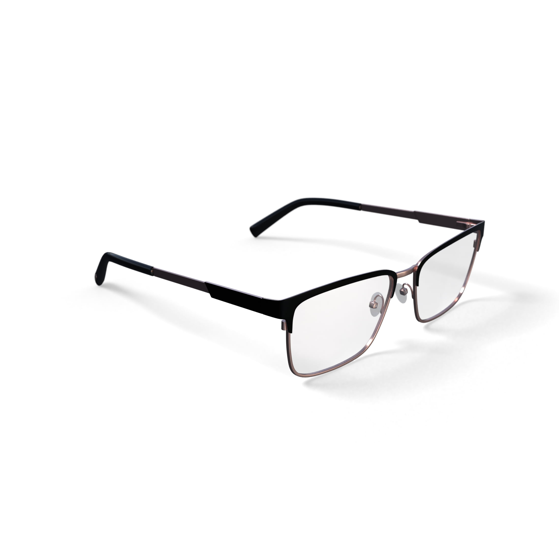 Reverb Men's RVMO5150 Prescription Eyeglasses with Case, Black/Gold