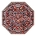 thumbnail image 3 of Unique Loom Timeless Collection Area Rug - Jude (7' 6" Octagon Burgundy/Teal), 3 of 9