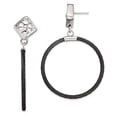 thumbnail image 5 of Edward Mirell Black Ti Cable & Sterling Silver Drop Post Earrings, 5 of 7