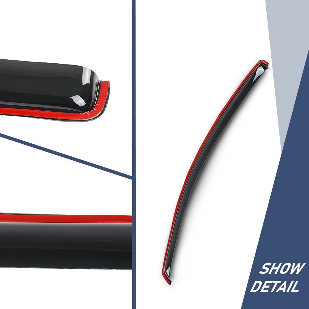 in-Channel Window Vent Visors Fit For 2023-2026 Chevy Colorado GMC Canyon Smoke Window Deflectors Side Wind Deflector