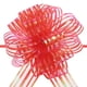 thumbnail image 1 of Uxcell 5Pcs 6" Large Organza Pull Bow Metallic Chiffon Gift Wrapping Bows Ribbon Red for Wedding Presents Baskets Christmas, 1 of 6