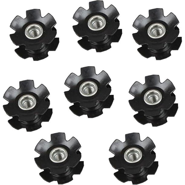 8pcs/set Universal Headset Star Nut Setting Tool Bicycle Fork Star Nut For Mountain Bicycle Road Bike Headset 1-1/8 Inch (28.6mm)