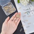 thumbnail image 2 of About 80pcs 2 Colors Oval Connecting Rings 304 Stainless Steel Linking Rings 20mm Long Smooth Frame Connector for Bracelet Necklace Jewelry Making, 2 of 9