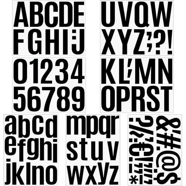 Calcomanías de letras YONGSHENG autoadhesivas de vinilo 4 pulgadas negras