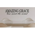 thumbnail image 4 of Amazing Grace How Sweet The Sound Vinyl Letters Room Décor Quotes Wall Stickers, 23x5, Black, 4 of 6