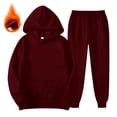 thumbnail image 6 of Coerni 2 Piece Athletic Sweatsuit Boys Girls Oversized Pullover Hoodie +Joggers Sweatpants Thermal Set Kids Fleece Activewear, 6 of 7