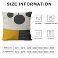 thumbnail image 5 of COMIO  Boho Lumbar Decorative Pillow Cover, Abstract Geo Throw Pillowcase for Retro Mid Century Accent Decor, Modern Textured Home Bed Couch Sofa Cushion Sham., 5 of 5