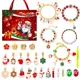 thumbnail image 2 of Calendario de Adviento de Navidad, pulsera con dijes para hacer tú mismo, cuenta regresiva para Navidad, juego de joyas con dijes únicos, kit para hacer pulseras navideñas, regalo, 2 of 5