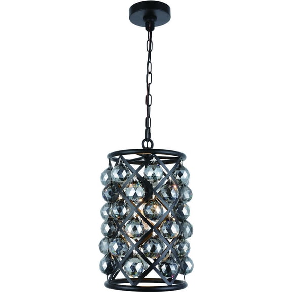 MADISON Pendant Crystal Silver Shade Gray Matte Black Antique Gold Red Metal