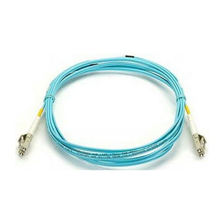 UPC: 0822088075912 | Black Box EFNT010-002M-LCLC OM3 50-Micron Multimode Fiber Optic Patch Cable – OFNR PVC  LC-LC  Aqua  2m (6.5 ft.)