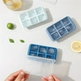 thumbnail image 4 of Ice Tray, Ice Trays Rubber, Ice Cube Trays Extra Large Ice Cube Tray with Lid | Silicone Trays for Freezer Makes 6 Square Whiskey Cocktails or Food Storage, 4 of 7
