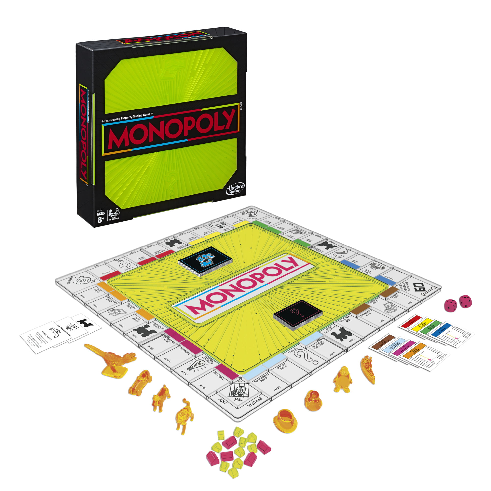 Hasbro E6449 Monopoly Neon Pop Board Game for sale online 