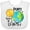AA-White, variant on Inktastic Earth Day Peace Love Earth Boys or Girls Baby Bib