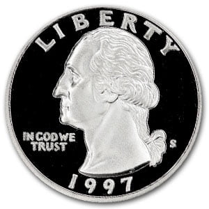 1997-S Washington Quarter Gem Proof