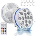 thumbnail image 1 of 2 Lumières Submersibles LED, Lumière de Piscine LED avec 13 Perles de Lampe LED, 1 of 4