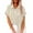 Khaki, variant on Pxiakgy Hot Sale!! Womens Button Down Shirts Short Sleeve Summer Linen V Neck Collared Loose Casual Blouses Tops with Pocket Daily Casual Collared Blouses Loose Fit Shirt Wine S