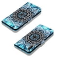 thumbnail image 6 of Phone Case for Galaxy A01,Folding Flip Leather Wallet Shockproof Protective Cover with Card Slots Kickstand Magnetic Closure Cute Girls Women Cover for Samsung Galaxy A01, Mandala, 6 of 7