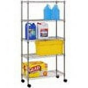 Sandusky Cabinets Mobile 5 Shelf Wire Shelving