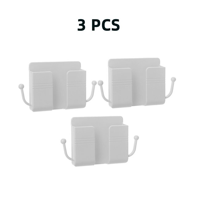 4/2/1 Uds. Soporte para teléfono móvil sin perforaciones soporte de montaje en pared organizador de Control remoto caja de almacenamiento contenedor de cabecera de carga Tan Jianjun unisex