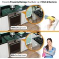 thumbnail image 2 of Qiangzon 2-Pack Silicone Side Seam Covers for Stove and Countertop Gaps - Spill-Proof, Heat Resistant up to 230°C, Easy to Clean, Premium Food-Grade Silicone Gap Guards 2Pcs Stovetop Gap Strip, 2 of 9