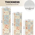 thumbnail image 4 of Pioneer Flower Floral Print Pattern Kitchen Rugs Sets Of 3,Kitchen Runner Rugs Non Skid Washable,Decorative Kitchen Floor Mats for Kitchen,Sink,Laundry,17X30 Inch + 17X47 Inch + 17X59 Inch, 4 of 6