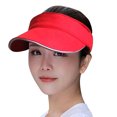 thumbnail image 3 of Tittly Visor Hats Hats for Women Unisex Summer Outdoors Baseball Cap Snapback Camouflage Adjustable Hat Summer Hats Baseball Cap Red One Size, 3 of 4