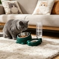 thumbnail image 5 of EGNMCR Cats Bowl Two In One Drinking Water Dog Water Bowl Rice Bowl Pet Bowl Drinking Water Feeding All One Suitable For Dogs And Cats To Live And Drink Water Plastics cat bowl, 5 of 5