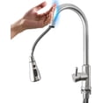 thumbnail image 2 of Jinsinto Smart tap - single Handle High Arch Stainless Steel touch type Kitchen Tap, with drop - down Spray, excellent Kitchen Flume Tap, with touch Technology, Silver, 2 of 4