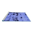 thumbnail image 2 of Ahgly Company Machine Washable Indoor Square Persian Blue Bohemian Area Rugs, 8' Square, 2 of 4
