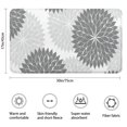 thumbnail image 3 of Gray Floral and Petal Pattern Bathroom Rugs Mat,Non Slip Microfiber Bathroom Rug,Rubber Backing,Soft Bathroom Mats for Bathroom Floor,Tub and Shower,17x30in(43x75cm), 3 of 5
