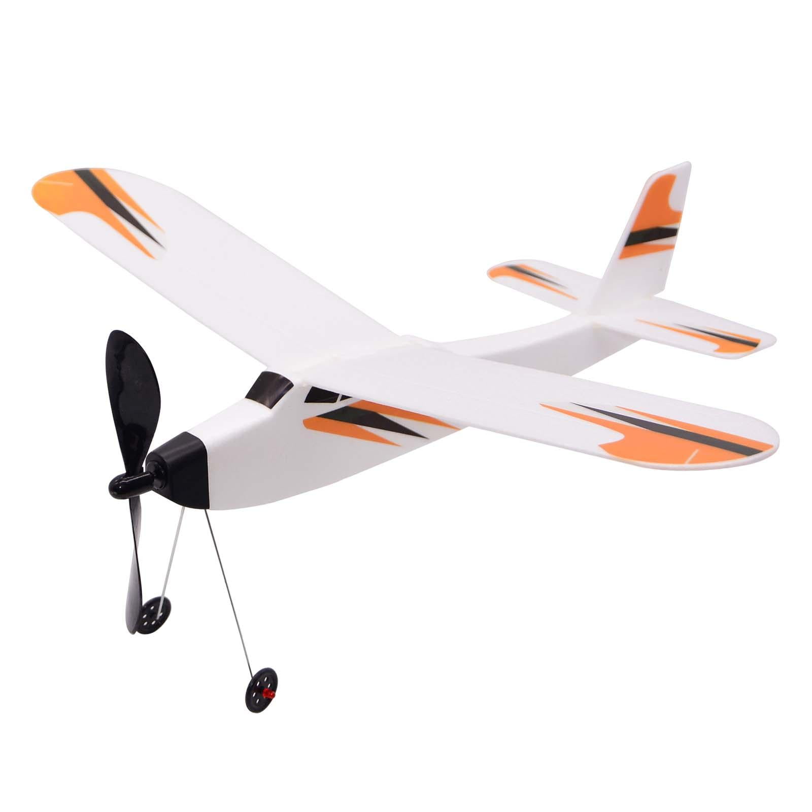 Elastic Powered Airplane Model, Throwing Foam Plane, Educational Flying