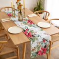 thumbnail image 3 of Christmas Table Runner 120 Inches Long Farmhouse Dress Scarves, Winter Poinsettia Berry Farmhouse Wooden Grain Dining Tablerunner for Coffee Table/Kitchen Island/Party Décor, 13" x 120", 3 of 8