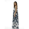 thumbnail image 2 of Riviera Sun Tie Dye Spaghetti Strap Maxi Dress (Navy White, Large), 2 of 3