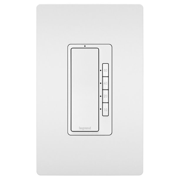 Legrand Rt2 Radiant 5 Button Digital Timer Multi Way Switch White