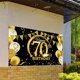 thumbnail image 5 of Banner de fondo de feliz cumpleaños Wosthever Kits de decoración para fiestas 70 años HA002690-08, 5 of 6