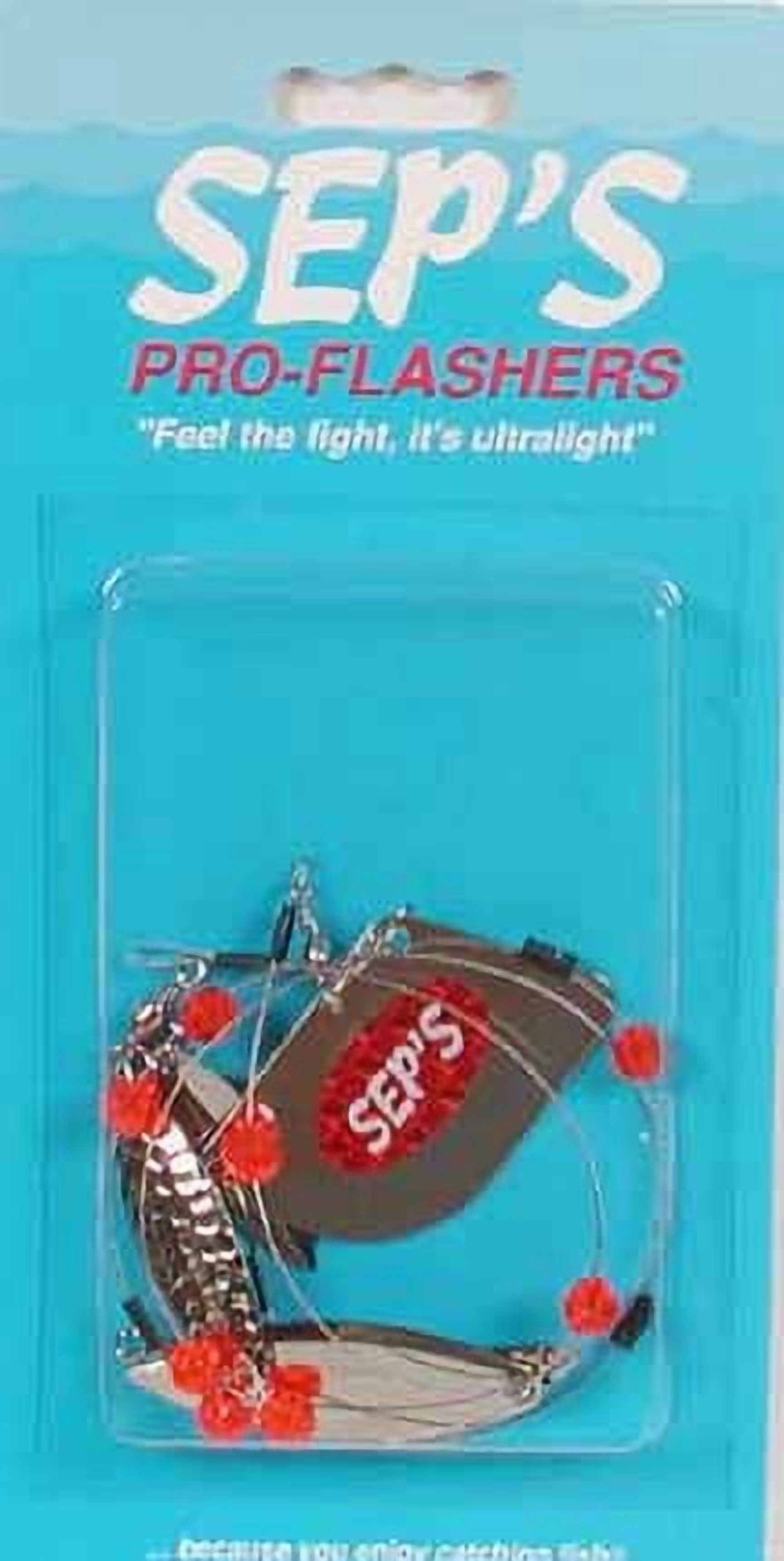 Sep's Pro Flasher Willow Leaf Trolling Blade, Silver & Red