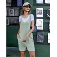 thumbnail image 5 of Ekouaer Womens Summer Casual Sleeveless Rompers Loose Spaghetti Strap Shorts Overalls Outfits 2026 Jumpsuits With Pockets, 5 of 6