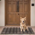 thumbnail image 4 of Brown and Black Checkered Pattern Washable Non Slip Indoor Door Mat, Decorative Entry Rug for Entrance, Bedroom, Kitchen, Bathroom, 16"x47", 4 of 6