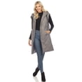 thumbnail image 1 of White Mark Gilet Long à Capuche pour Femmes, 1 of 7