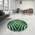 thumbnail image 4 of Ahgly Company Tapis Rectangulaire d'Intérieur Lavable en Machine Vert Transitionnel, 7 Pieds x 9 Pieds, 4 of 7