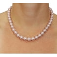 thumbnail image 3 of 14K Gold 10-11mm AAAA Quality Pink Freshwater Cultured Pearl Necklace for Women in 24 Matinee Length, 3 of 7