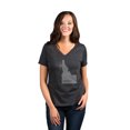 thumbnail image 2 of Thread Tank Home Roots State Idaho ID Women's Relaxed V-Neck T-Shirt Tee Charcoal Small, 2 of 4